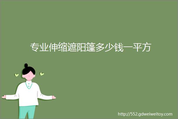 专业伸缩遮阳篷多少钱一平方